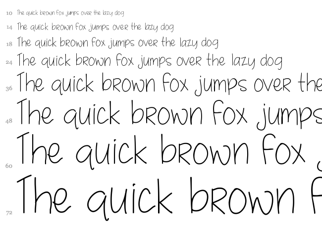 MRF Quirky and authentic hand font font waterfall